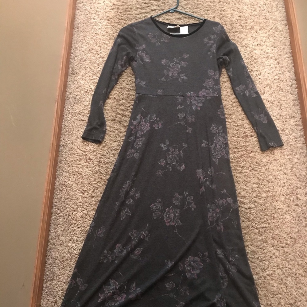 Half sleeve flower print dress